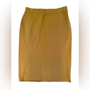 Mustard Yellow Woman’s Pencil Skirt